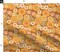 Orange Floral Retro Flower Vintage Nostalgia Mustard Seventies Custom Printed Fabric by Spoonflower Various Fabrics by the Yard or Fat Quarter